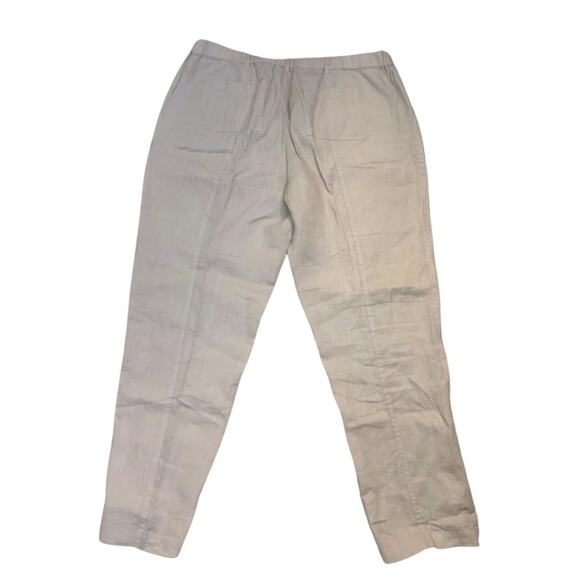 Calvin Klein Beige Khaki Tan Drawstring Linen Pants Size XL Summer Utility - Picture 8 of 11